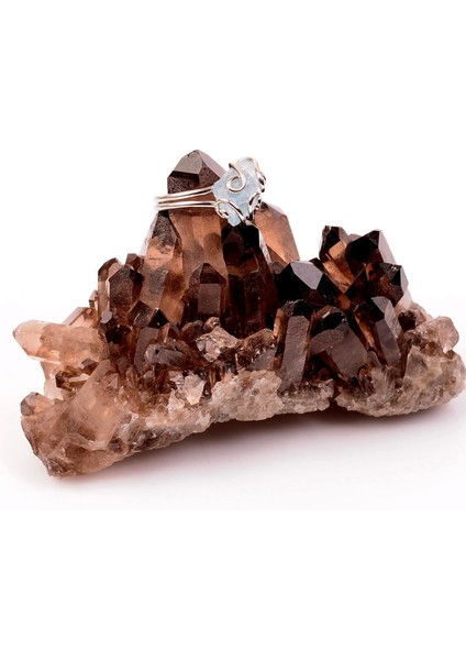 Akuamarin Taşı Ayarlamalı Yüzük - Ham Akuamarin