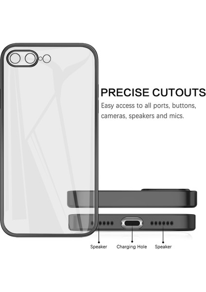 iPhone 7 Plus / 8 Plus Için Ince Şeffaf Kılıf (Yurt Dışından) fırsatları