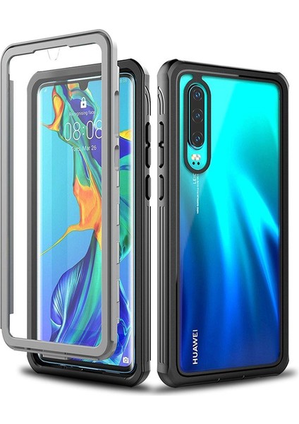 Huawei P30 Için Shockproof Tam Koruma Kılıf (Yurt Dışından)