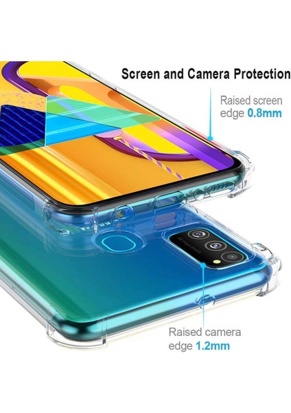 Samsung Galaxy M30S Için Airbag Şeffaf Kılıf (Yurt Dışından)