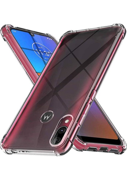Motorola E6 Plus Için Airbag Şeffaf Kılıf (Yurt Dışından)