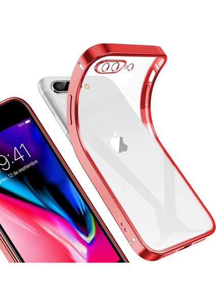 iPhone 7 Plus / 8 Plus Için Ince Şeffaf Kılıf (Yurt Dışından)