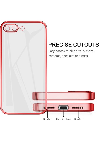 iPhone 7 Plus / 8 Plus Için Ince Şeffaf Kılıf (Yurt Dışından) fırsatları
