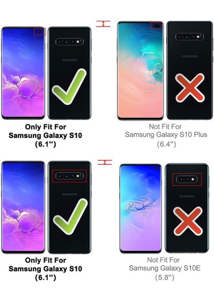 Samsung Galaxy S10 Için Shockproof Tam Koruma Kılıf (Yurt Dışından)
