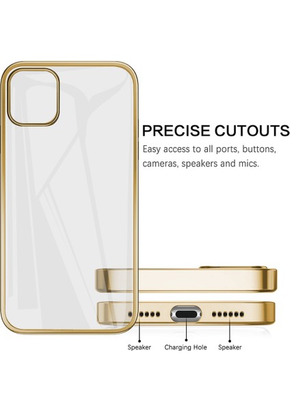 iPhone 12 Mini Için Ince Şeffaf Kılıf (Yurt Dışından)