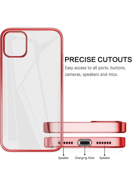 iPhone 12 Mini Için Ince Şeffaf Kılıf (Yurt Dışından)