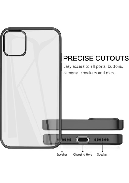 iPhone 12 Mini Için Ince Şeffaf Kılıf (Yurt Dışından)