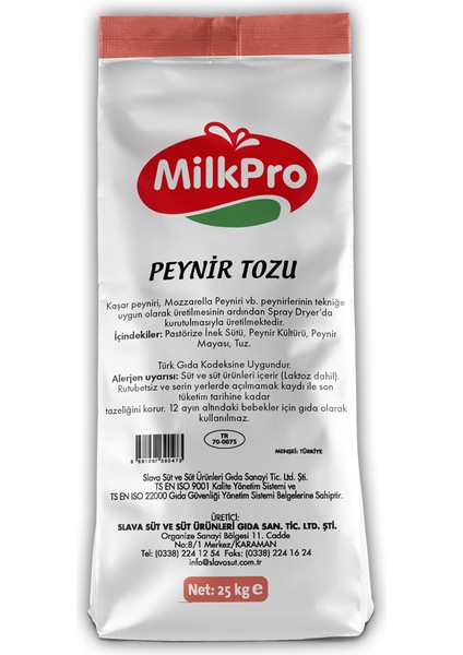 Peynir Tozu 25 kg
