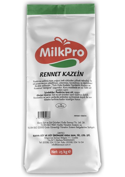 Rennet Kazein 25 kg