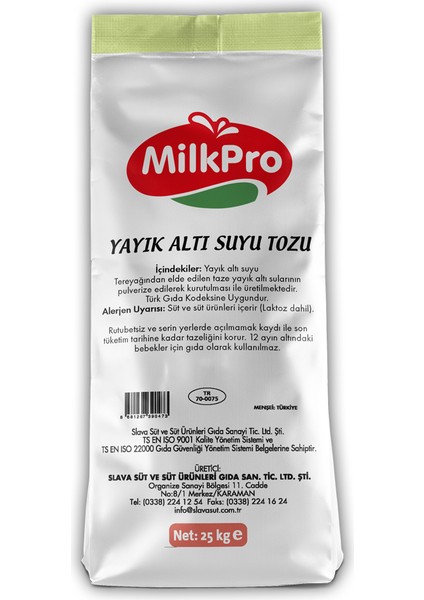 Yayık Altı Suyu Tozu 25 kg