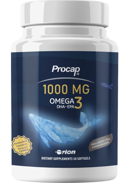 Procap Balık Yağı 1000 Mg 50 Kapsül