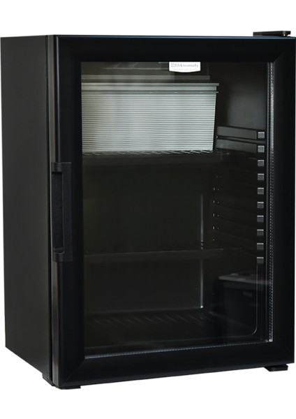 45 Litre Cam Kapılı Minibar Mini Buzdolabı All Black Edition