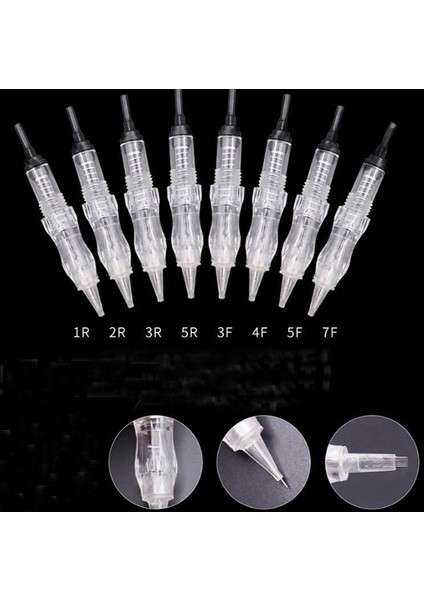 Biomaser Uyumlu Vidalı Kalıcı Makyaj Iğnesi 3 Pin 10 Adet
