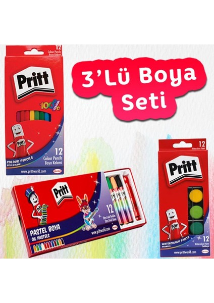 3'lü Boya Set