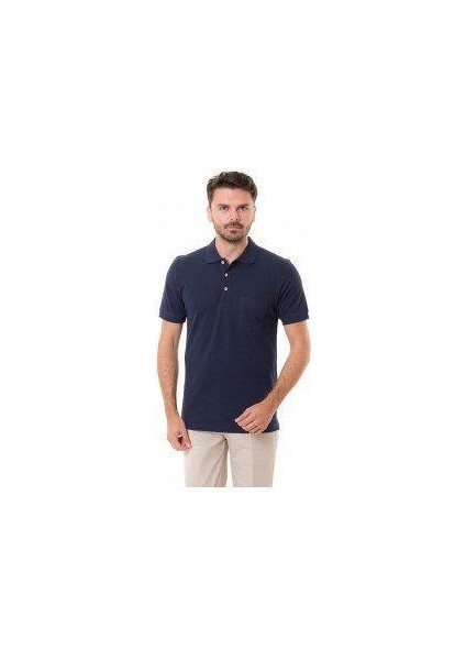 Lakos T-Shirt Polo Yaka Lacivert