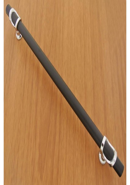 Arsin Düz Kulp Krom Mat Siyah 224 mm