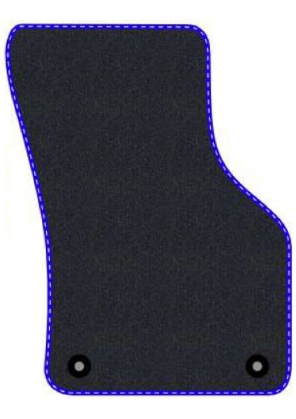 Honda Civic Ep3 2001-2005 -Hatchback -3 Kapı Typer Si Siyah Halı Mavi Kenar Çapraz Çizgi Topuk 2250 gr Paspas
