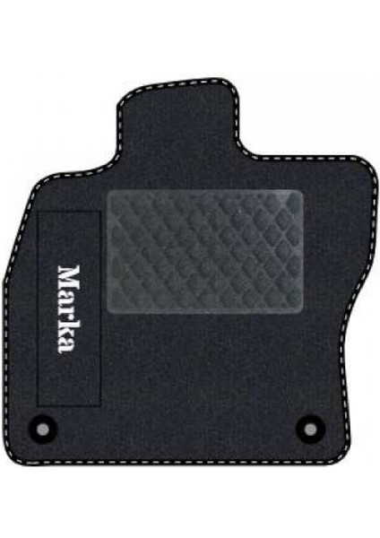 Honda Civic Euro Hatchback 2003-2005 -5 Kapı Makyaj Siyah Halı Siyah Kenar Baklava Topuk 2250 gr Paspas fiyatları