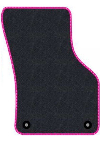 Renault Symbol 1 1999-2008 Siyah Halı Pembe Kenar Elipsler Topuk 2250 gr Paspas