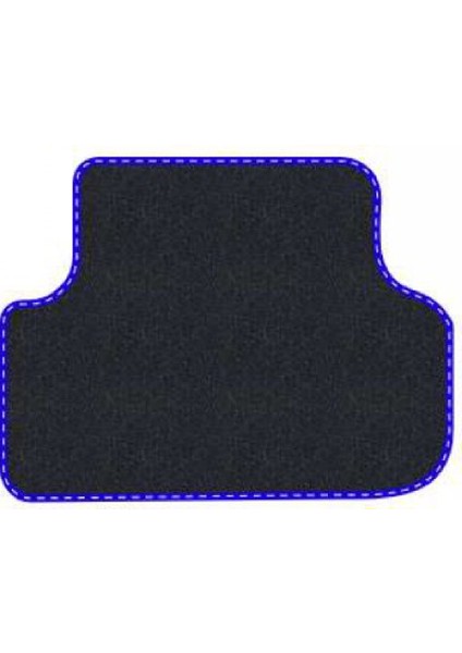Renault Twingo 1993-2012 Siyah Halı Mavi Kenar Deri Petek Topuk 2250 gr Paspas
