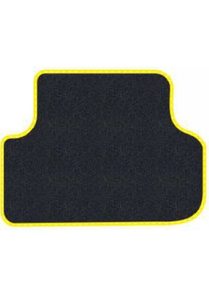 Honda Civic Euro Hatchback 2003-2005 -5 Kapı Makyajlı Siyah Halı Sarı Kenar Çapraz Çizgi Topuk 2250 gr Paspas