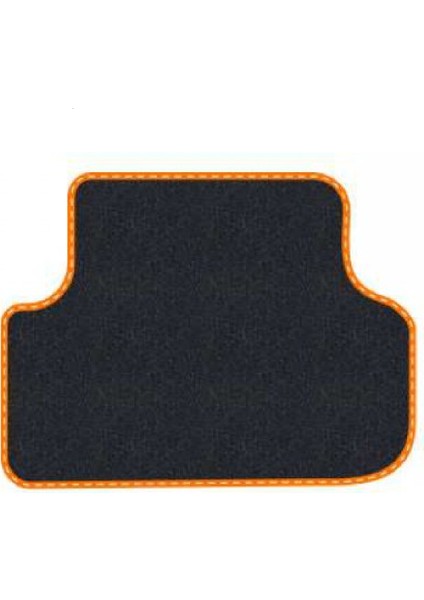 Honda Civic Fk-Fn 2006-2012 Hatchback Siyah Halı Turuncu Kenar Çapraz Çizgi Topuk 2250 gr Paspas