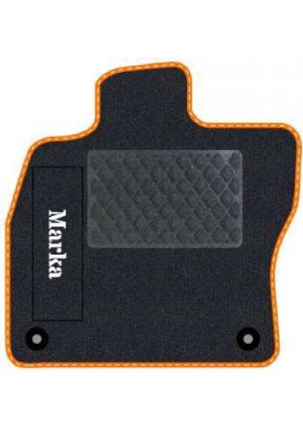 Honda Civic Euro Hatchback 2001- 2003 - 5 Kapı Siyah Halı Turuncu Kenar Baklava Topuk 2250 gr Paspas fiyatları