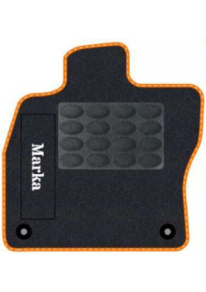 Honda Crv 1 1997-2001 Siyah Halı Turuncu Kenar Elipsler Topuk 2250 gr Paspas fiyatları
