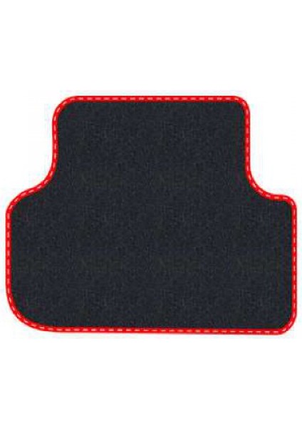 Renault Symbol 2 2008-2012 Siyah Halı Kırmızı Kenar Çapraz Çizgi Topuk 2250 gr Paspas modelleri