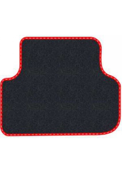 Renault Symbol 2 2008-2012 Siyah Halı Kırmızı Kenar Çapraz Çizgi Topuk 2250 gr Paspas fırsatları