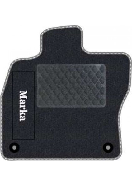 Honda Civic Euro Hatchback 2003-2005 -5 Kapı Makyaj Siyah Halı Gri Kenar Baklava Topuk 2250 gr Paspas fiyatları