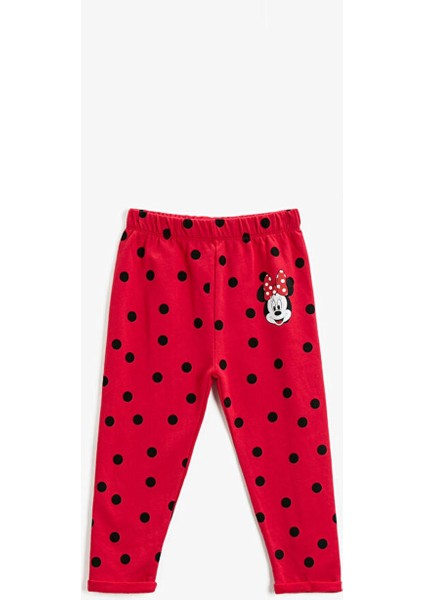 Kız Bebek Eşofman Alt Kırmızı Desenli 2KMG49067AK