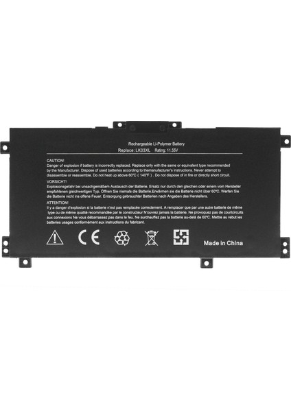 Hp Envy 17-Ae, 17-AE0000, LK03XL Notebook Bataryası