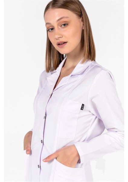 Alpaka Klasik Yaka Doktor Hemşire Öğretmen Önlüğü (Kadın), Beyaz modelleri