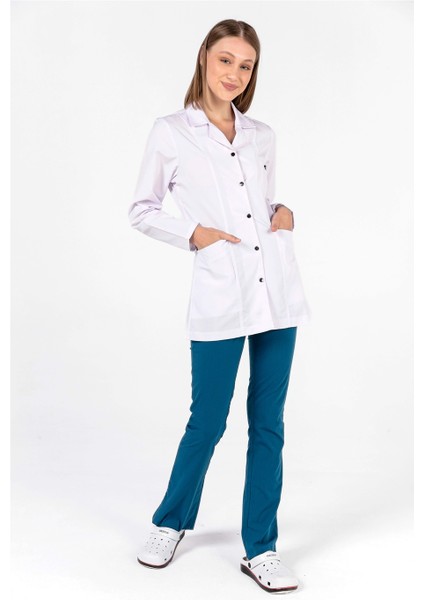 Alpaka Klasik Yaka Doktor Hemşire Öğretmen Önlüğü (Kadın), Beyaz fırsatları