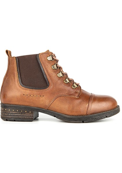 Rosalina Bağcıklı Deri Kadın Bot