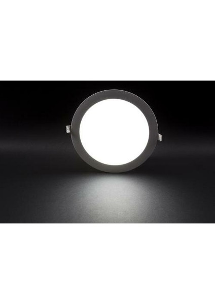 18 W Yuvarlak LED Panel Sıva Altı 6400K Beyaz Alüminyum Kasa CT-5149B