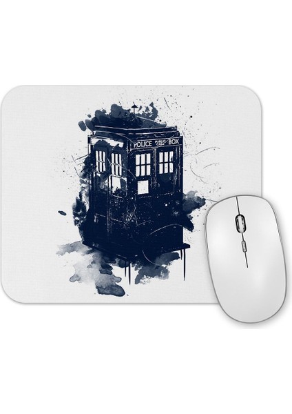 Doctor Who Tardis Splash Style Mouse Pad