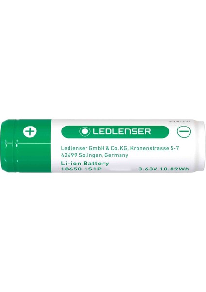 Ledlenser 18560 Pil 2500 Mah