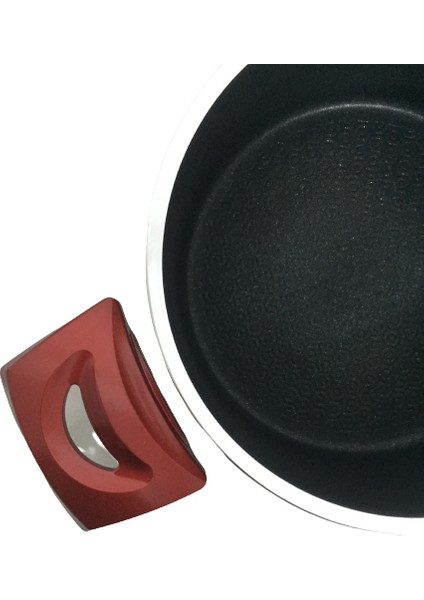 Teflon Series 20 cm Derin Yanmaz Yapışmaz Çizilmez Teflon Tencere