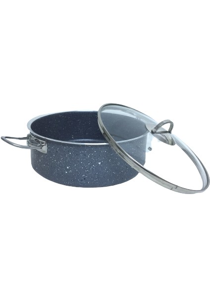 Granit Series 26 cm Derin Yanmaz Yapışmaz Granit Tencere