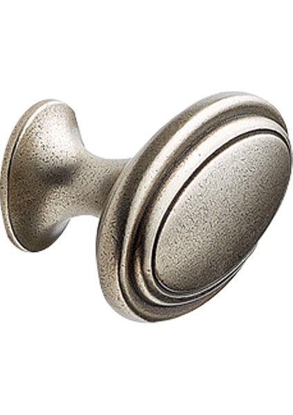 Kulp 060MM Furnipart Knob Oval Antik Siyah