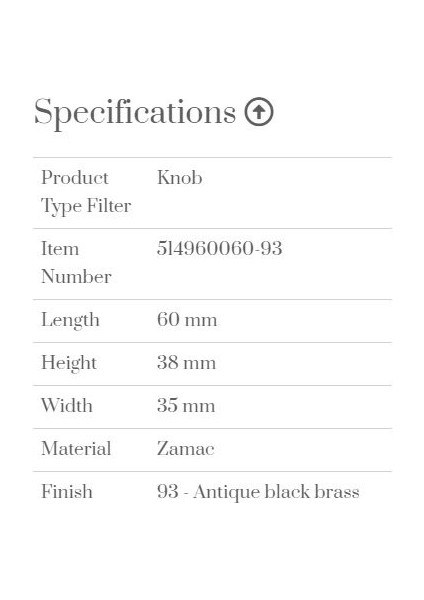 Kulp 060MM Furnipart Knob Oval Antik Siyah fiyatları