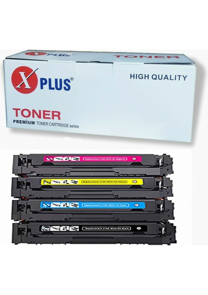 Hp Color Laserjet Pro 216A 4 Renk Ithal Muadil Toner Seti 1.050 Syf Renkli Chipsiz