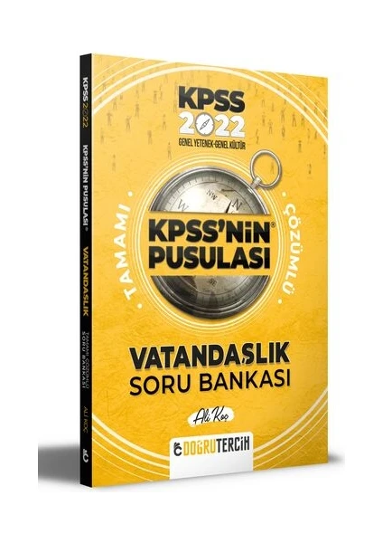 Doğru Tercih Yayınları 2022 KPSS'nin Pusulası Vatandaşlık Soru Bankası