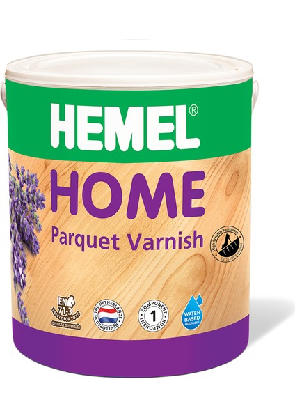 Hemel Home - Su Bazlı Parke Vernik - Cila ( 2.5 Lt ) Ipek Mat