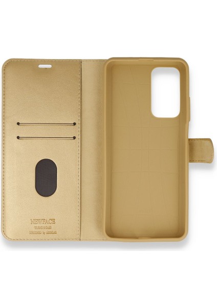 Xiaomi Mi 10T Pro Kılıf Mıknatıslı Kapaklı Cüzdan Deluxe Kopçalı Gold fiyatları