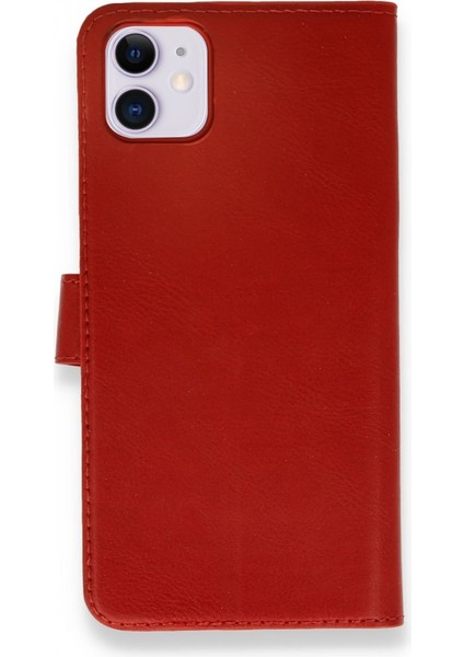 iPhone 11 Kılıf Mıknatıslı Kapaklı Cüzdan Deluxe Kopçalı Kırmızı fiyatları