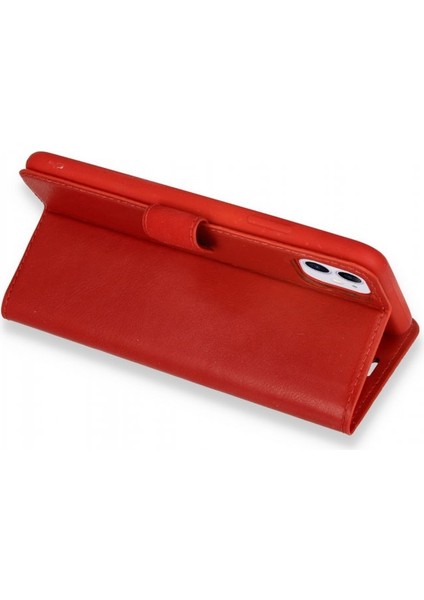 iPhone 11 Kılıf Mıknatıslı Kapaklı Cüzdan Deluxe Kopçalı Kırmızı fırsatları