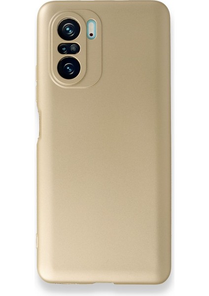 Xiaomi Mi 11I Kılıf Ultra Elastik Silikon Rubber Premier Gold